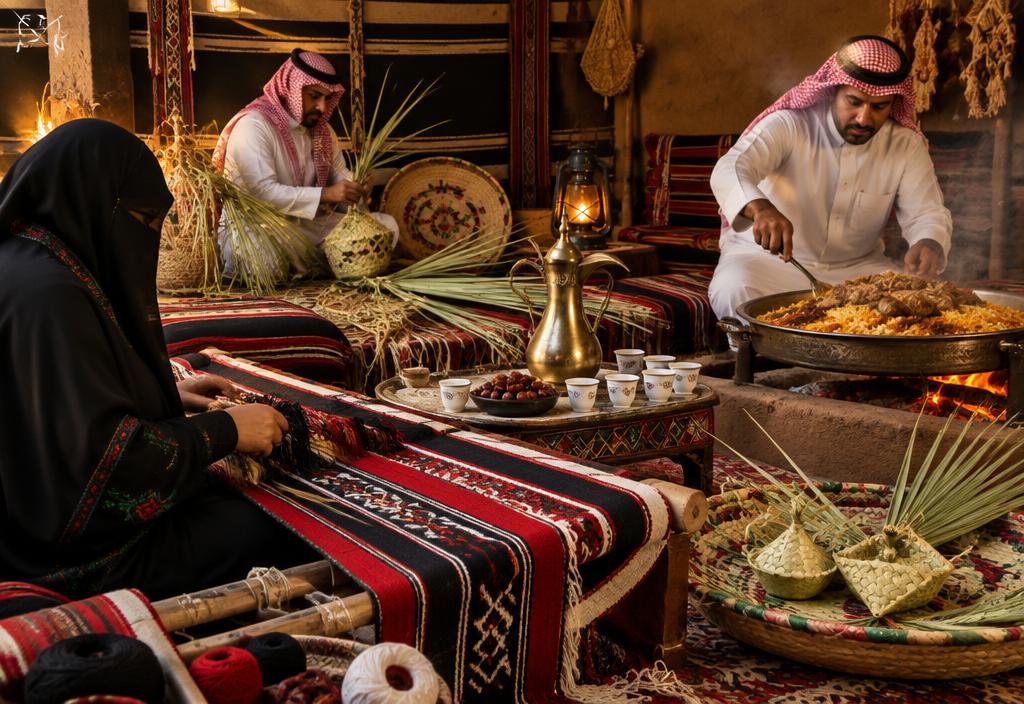 صورة توضيحية لفكرة ورشة الحرف والطبخ السعودي