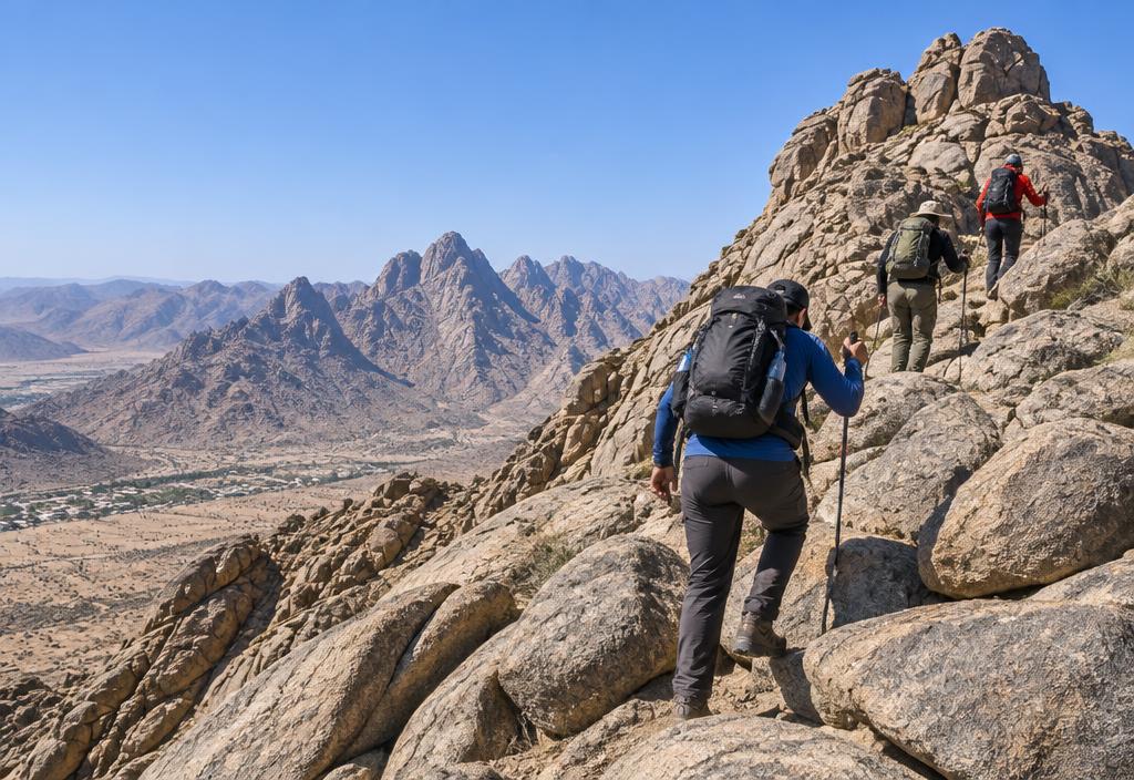 صورة توضيحية لفكرة هايكنق جبال أجا